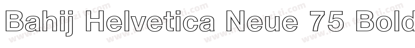 Bahij Helvetica Neue 75 Bold字体转换